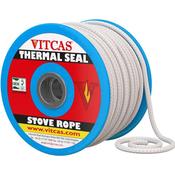 Vitcas 10mm Soft Fire Rope White, 1m image