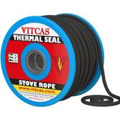 Vitcas 6mm Soft Fire Rope Black, 1m image
