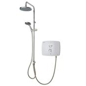 Triton T90SR White 9Kw complete with Chrome DuElec Diverter Kit image