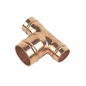 Copper Solder Ring Reducing Tee 15mm x 15mm x 22mm