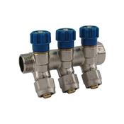 South Coast 3/4" x 16mm Nickel 3 Port Press Manifold C/W Valves image