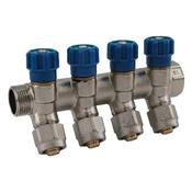 South Coast 3/4" x 16mm Nickel 4 Port Press Manifold C/W Valves image
