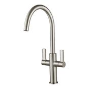 Francis Pegler Jeroni Swan Spout Two Handle, Brushed Nickel image