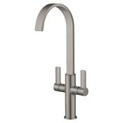 Francis Pegler Jeroni Swept Spout Two Handle, Brushed Nickel image