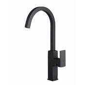 Pegler Marata One Hand Sink Mixer With Square Spout, Black image