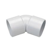 1 1/2" White Waste 45 Degree Bend