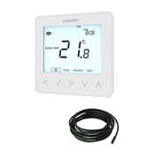 Heatmiser neoStat-e v3 - Electric Floor Heating Thermostat, Glacier White image