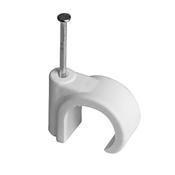 28mm Nail on Clip, White image