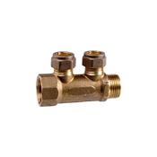 3/4" x 1/2" x 2 Port Manifold