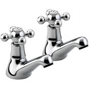 Bristan R 1/2 C Regency Basin Taps, Chrome image