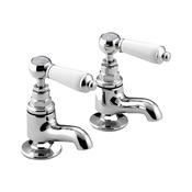 Bristan Renaissance Vanity Basin Taps Pair, Chrome