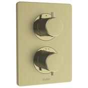 Aqualisa Rosa Dual Control Dual Outlet Concealed Mixer, Brushed Brass