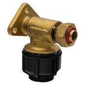 Philmac Brass Wall Plate Elbow, 20mm / 1/2" with Swivel Nut image