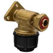 Philmac 25mm/ 3/4" Brass Wall Plate Elbow with Swivel Nut image