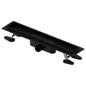 Aqua Ambient Shower Inlet 30mm x 800mm, Black