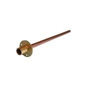 Wallplate Threaded 1/2" with 600mm Length of 15mm Copper Tube