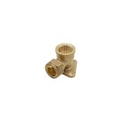 Prima Classic Compression Wallplate Elbow 15mm x 1/2" FI