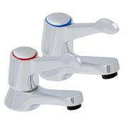 Araya Mercia 1/4 Turn Basin Tap Pair Chrome image