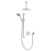 Aqualisa Quartz Classic Smart Digital Shower Concealed with Adjustable and Fixed Ceiling Head (HP/Combi) image