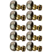 Brass female eurocone adapter for PERTAL pipes ultraPRESS - 16 G3/4" [10 Pack]