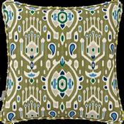 Lotus Cushion Blue &amp; Green image