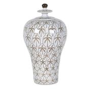 White Palm Lidded Jar image