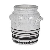 Black and White Aztec Vase image