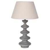 Grey Washed Wood Table Lamp image