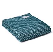 Cloth Throw Blanket Stitch Grey/Emerald image
