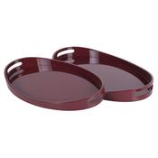 Oval Serving Trays / Claret (set of 2) image