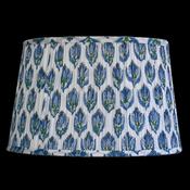 Blue Cornflower Oval Pleated