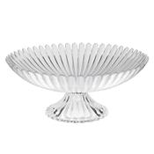 Glass Rippled Footed Bowl image