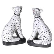 Sitting Leopards (set of 2)