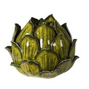 Green Artichoke Candle Holder image