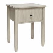Hampton Bedside Table Soft Grey image