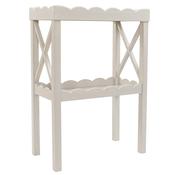 Scallop Crisscross Table