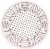 Rattan Under Plate / White image
