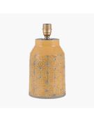 Pacific Assisi Stoneware Table Lamp Mustard Etch - Base Only image