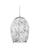 Searchlight Crackle Pendant Mosaic Glass &amp; Silver image