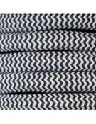 Flexform Textile Braided Round H05VV-F Power Cable - Per Metre - Iron image