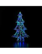 Noma Festive 1M Dickensian Tree White Rattan Colour Changeable