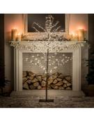 Noma Festive 1.8M Snowy Twig Tree with Berries Warm White