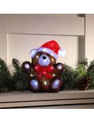Noma Festive Small Acrylic 25.5cm Teddy Bear