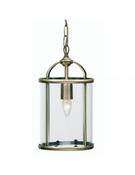 Oaks Fern Single Light Lantern Antique Brass