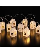 Noma Festive 10 Sparkly House 2.7M Lit Length Garland Warm White image