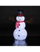 Noma Festive Pop Up 80 LED 90cm Fleece Snowman White