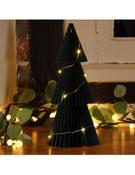 Noma Festive 30cm Honeycomb Tree Green &amp; Warm White Wire Lights