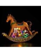 Noma Festive LED 42cm Musical Rocking Horse with Train
