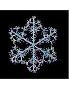 Premier Festive 90cm Starburst Snowflake White &amp; Multicolour 660 LEDs