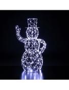 Noma Festive 1M 350 LED Dickensian Snowman White Frame